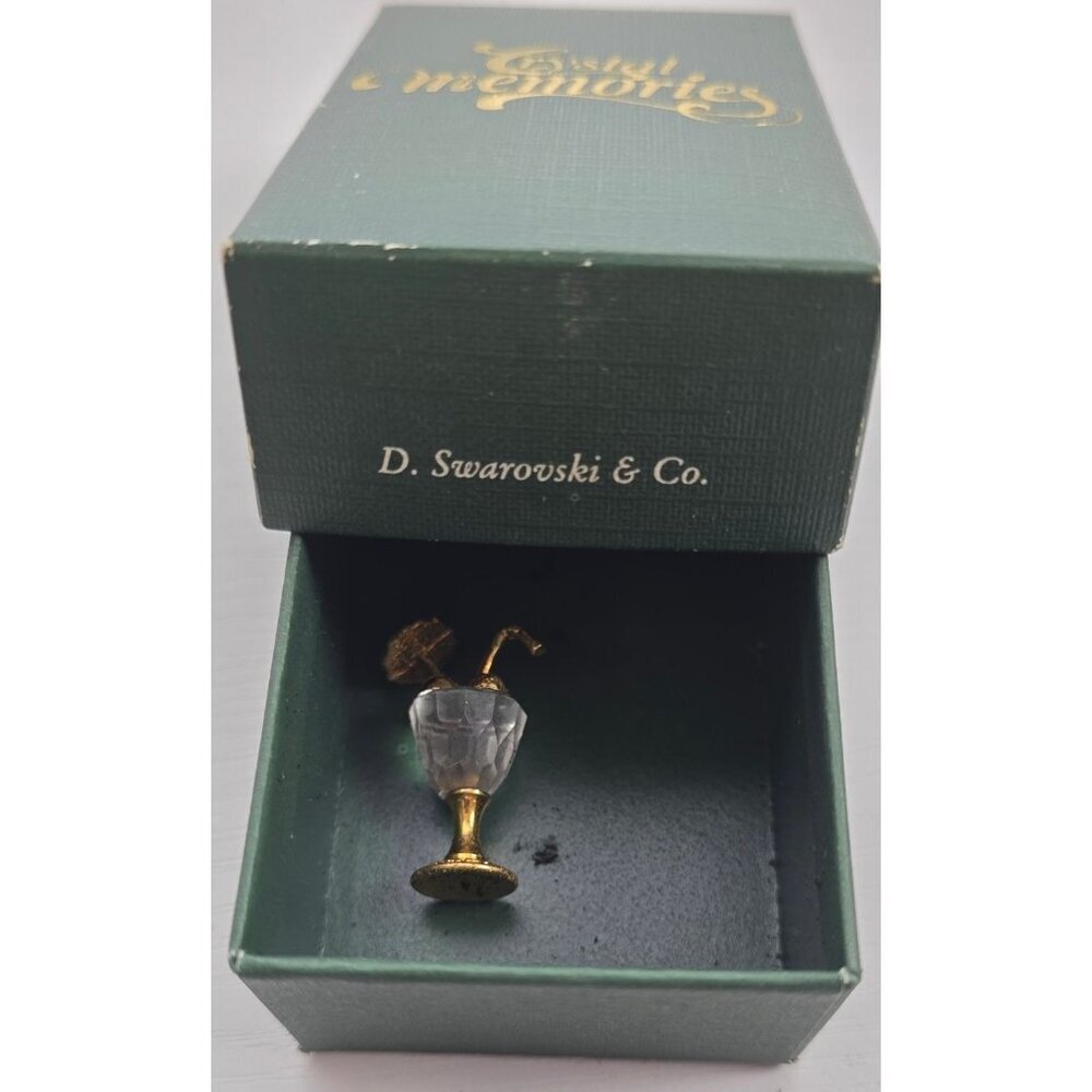 VINTAGE Swarovski Crystal Ice Cream Sundae Figurine